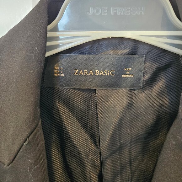 ZARA Basic Women's Black Blazer - Picture 3 of 9